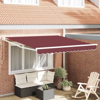 Manual retractable awning,...