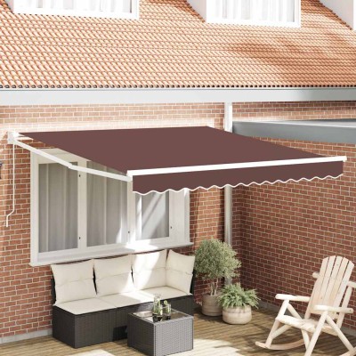 Manual retractable awning,...