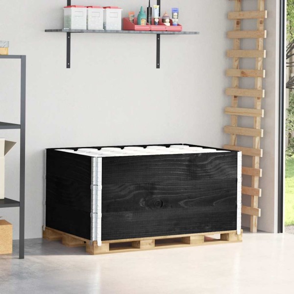 Tray edges, 3 pcs., black, 120x80cm, solid pine