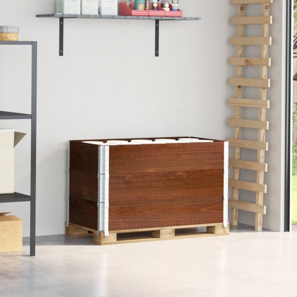 Tray edges, 3 pcs., brown, 100x50cm, solid pine wood