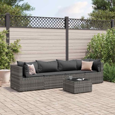 Garden set with cushions, 5...