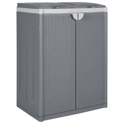 Trash can with 2 doors,...