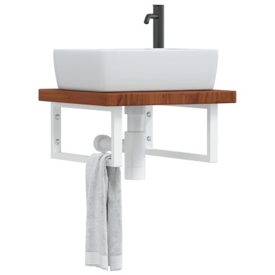Washbasin shelf, steel and...
