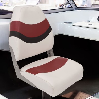 Boat seat with leg with...