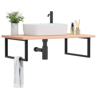 Washbasin shelf, steel and...