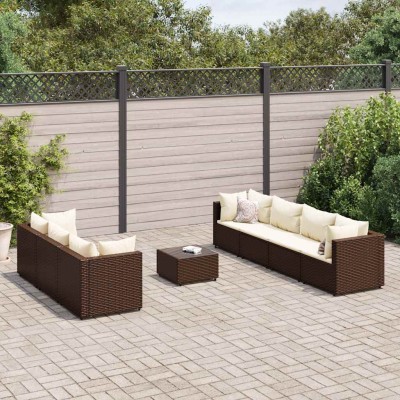Garden set with cushions, 8...