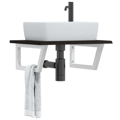 Washbasin shelf, steel and...