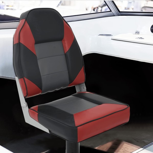 Folding boat seat set, 4 pieces, high backs