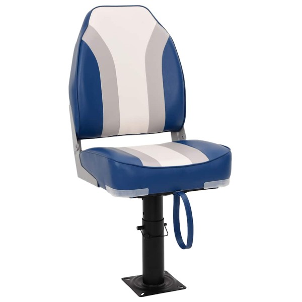 Folding boat chair, high back