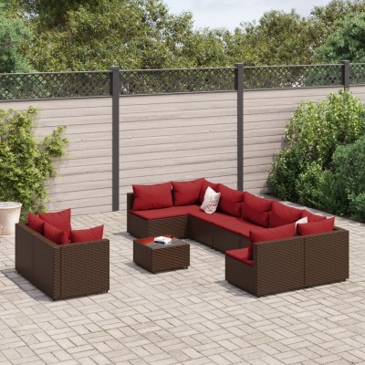 Garden set with cushions,...