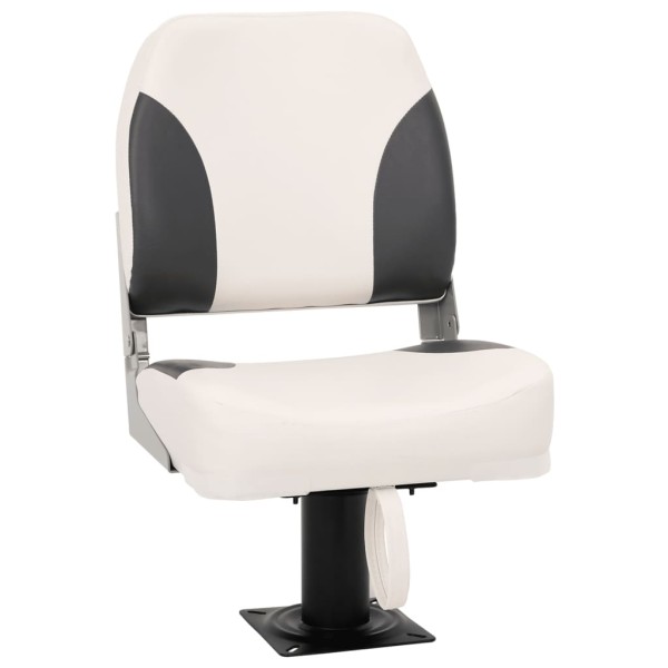 Folding boat seat, 1 set, low back and mounting strap