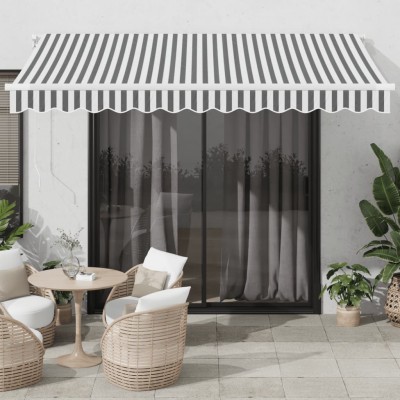 Manual retractable awning,...