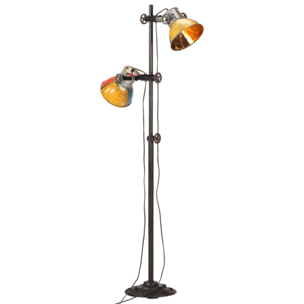 Floor lamp with 2 shades, various colors, E27