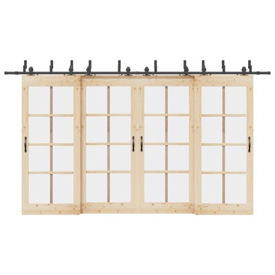 Sliding door hardware set,...