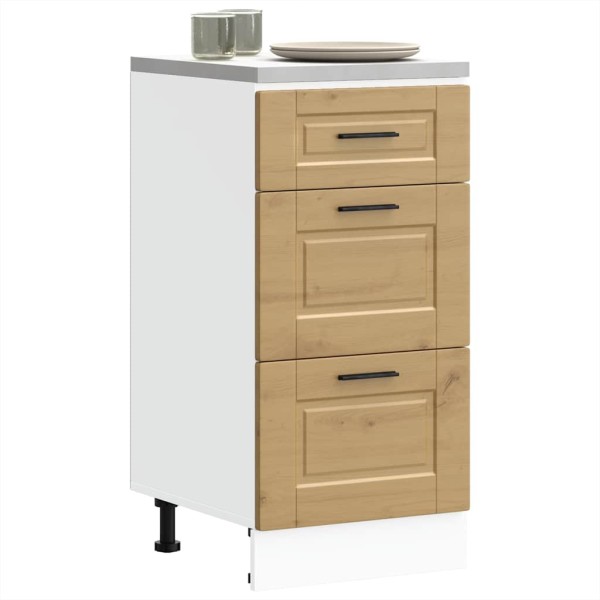Kitchen cabinet, Porto, artisan oak, processed wood