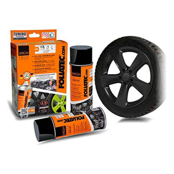 Auto Šķidrā Gumija Foliatec 2060 Melns matēts Melns 400 ml (2 pcs)