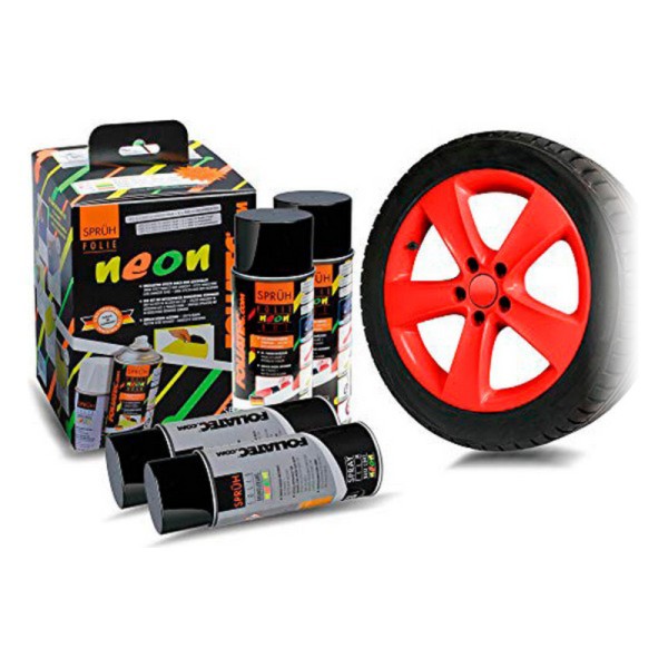 Auto Šķidrā Gumija Foliatec Sarkans 400 ml (4 pcs)