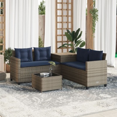 Garden sofa with table and...