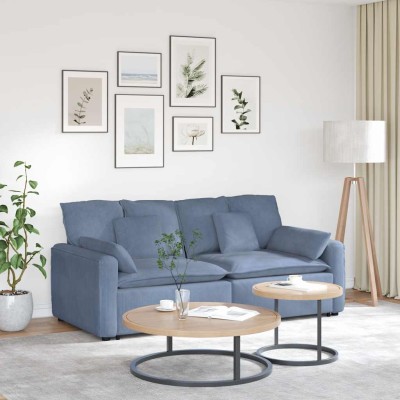 Modular sofa with cushions,...