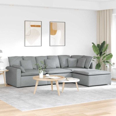Modular sofa with footrest...