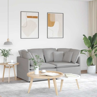Modular sofa with cushions,...