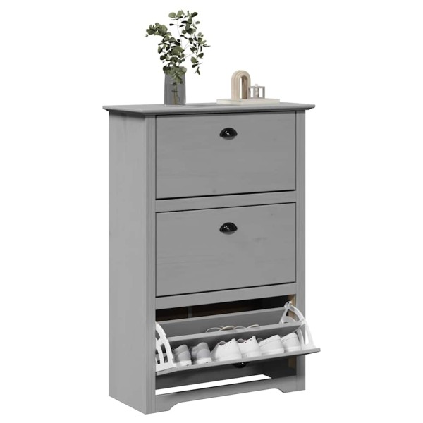 Shoe shelf BODO, grey, 80x35x118 cm