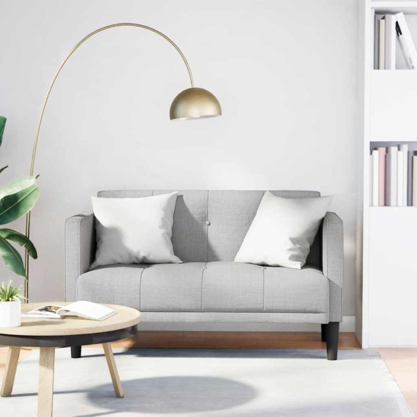 Dvivietė sofa, debesų pilka, 111 cm, audinys
