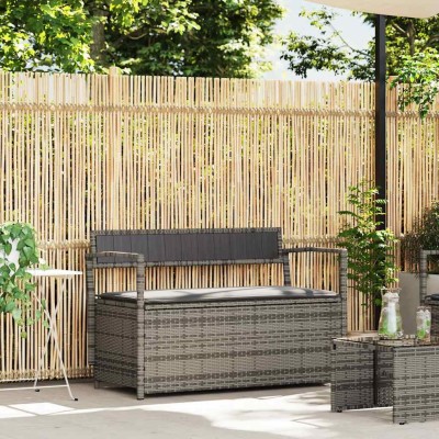 Garden bench with cushion,...