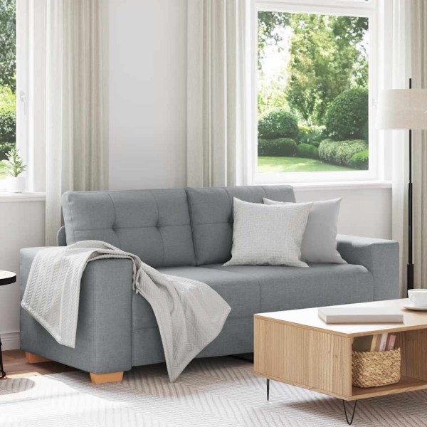 Double sofa, light gray, 180x77x82 cm, fabric