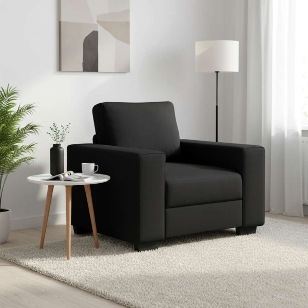 Sofa-chair, black, 100x77x82 cm, fabric