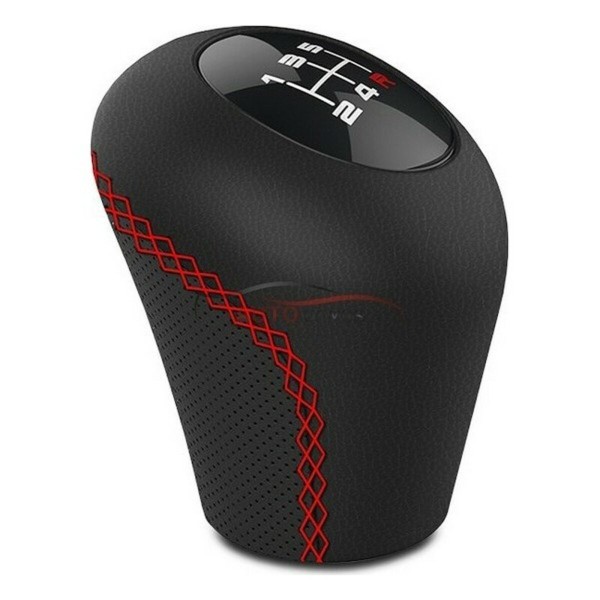 Shift Lever Knob BC Corona Sport Black/Red Leather