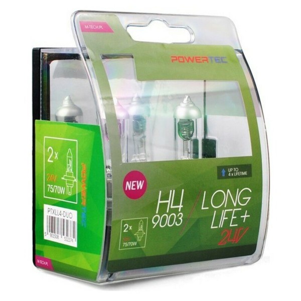 Kaitrinė lemputė M-Tech MTECPTXLL4-DUO H4 Ilgalaikis