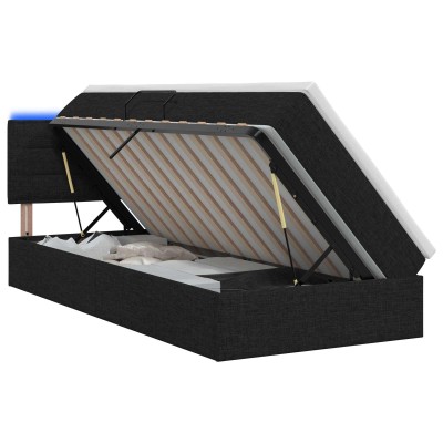 LED storage bed with...