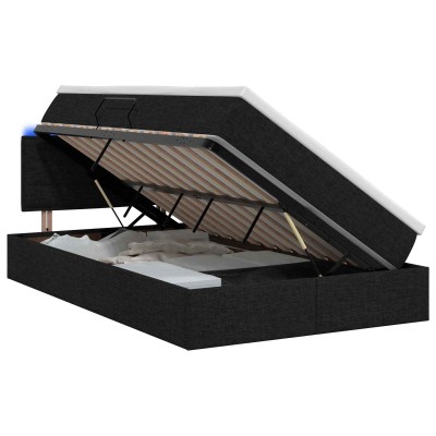LED storage bed with...