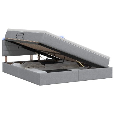 LED storage bed with...