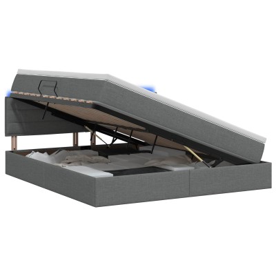 LED storage bed with...