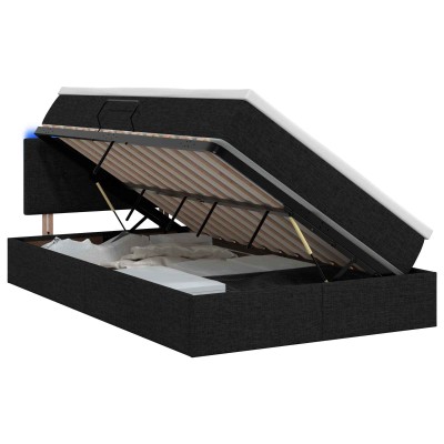 LED storage bed with...