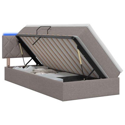 LED storage bed with...