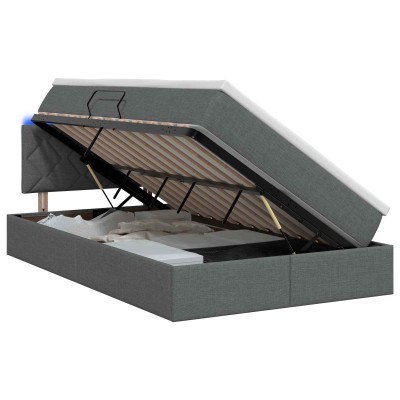LED storage bed with...