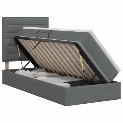 Bed with storage space and...