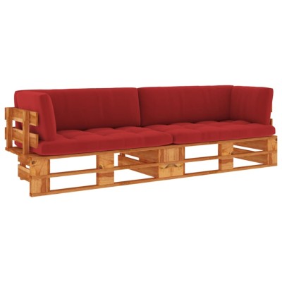 Double sofa made of pallets...