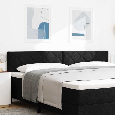 LED headboard Black fabric