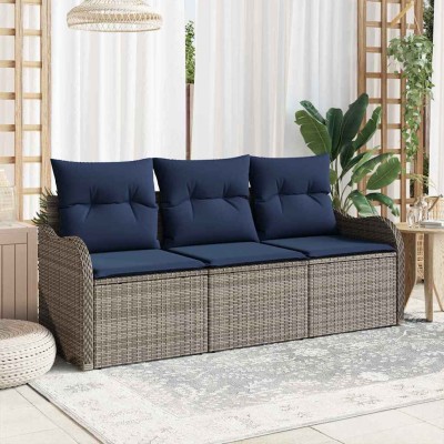 Garden Sofa Set 3 pcs. Gray...