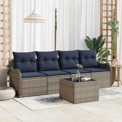 Garden Sofa Set 5 pcs. Gray...