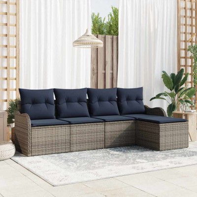 Garden Sofa Set Gray...