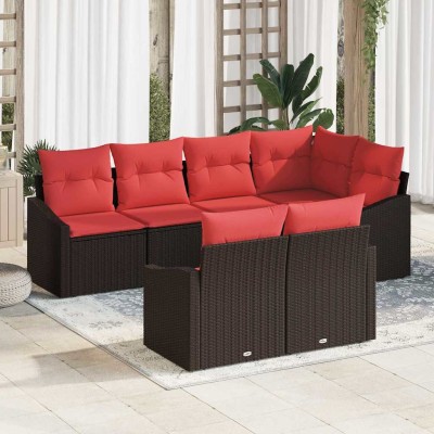 Sofa set 7 pcs. Brown...
