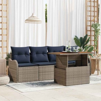 Garden Sofa Set 5 pcs. gray...