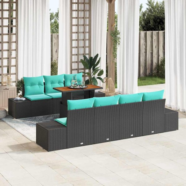 Garden dining set 8 pcs. 7-Number of seats