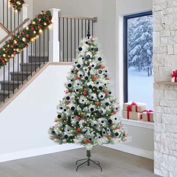 Artificial Christmas tree Green and white 240 cm