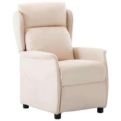 Reclining armchair Cream...